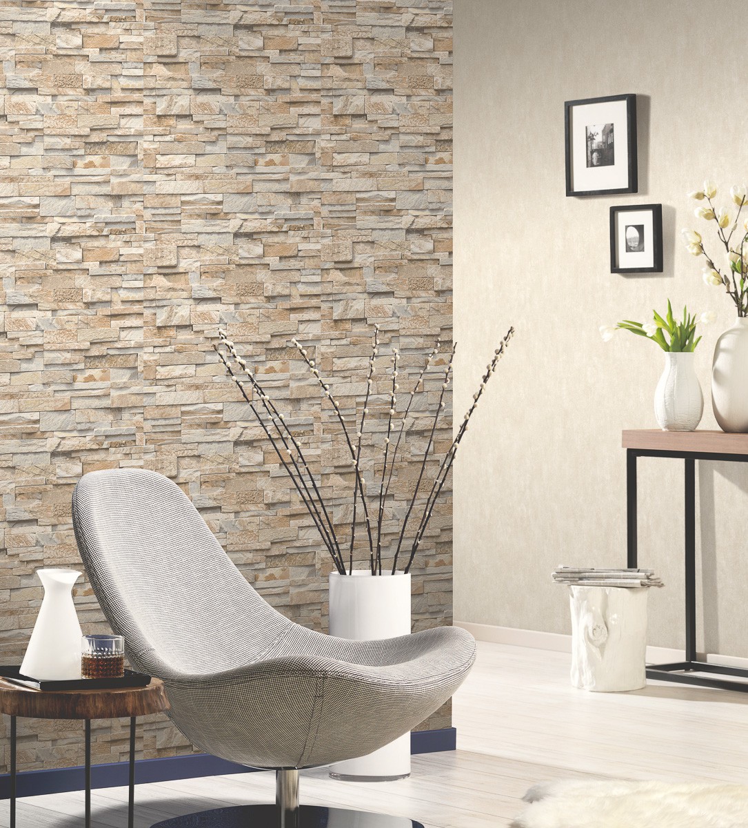 Tapete Vlies Steine beige P+S International 0236_1