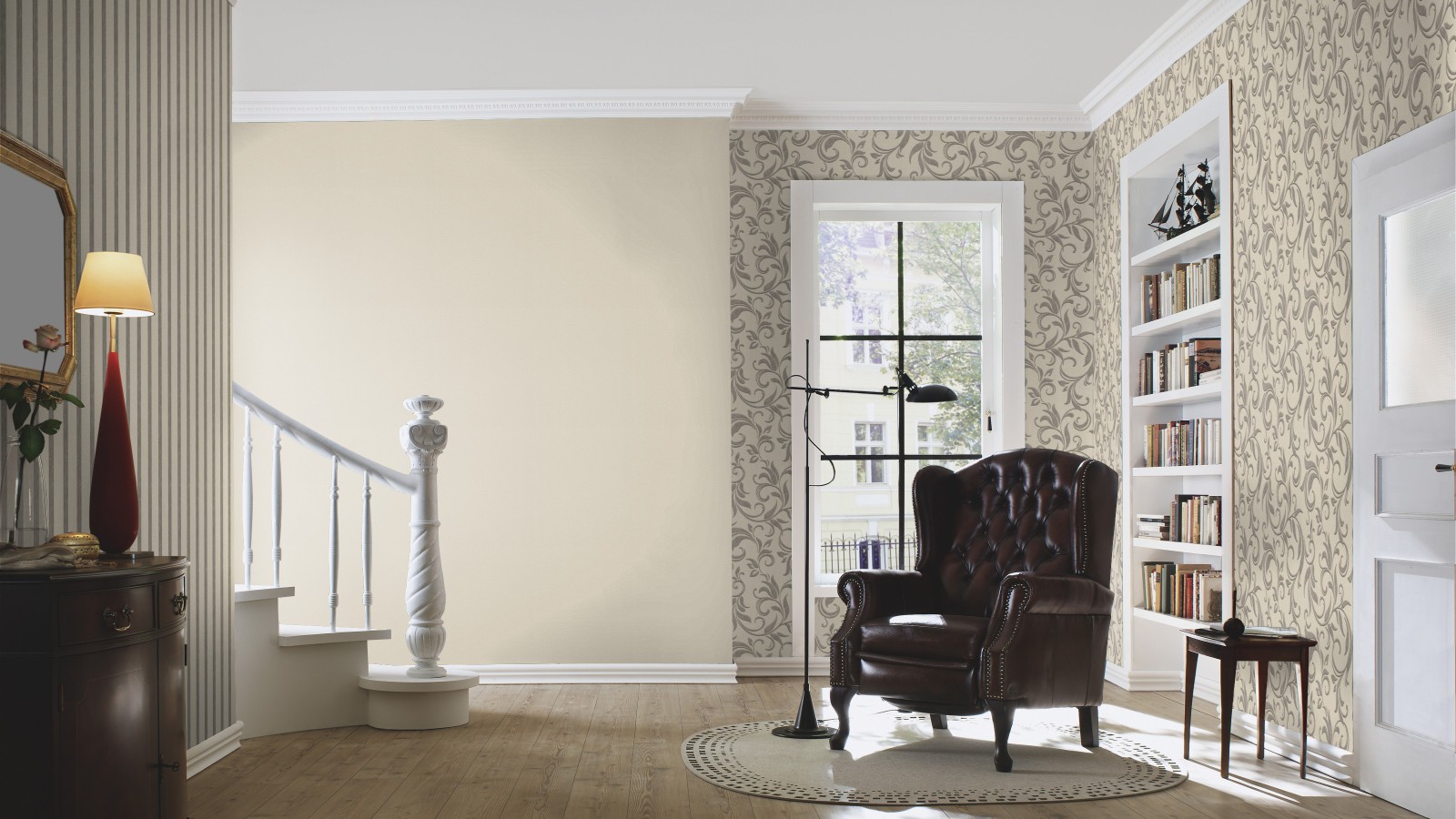 Rasch Tapete beige grau Ranken Home Vision 73250_2